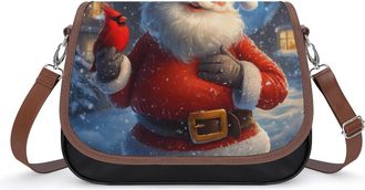 Generic Christmas Santa Red Cardinal Crossbody Bags for Women Shoulder Messenger Bag Purse Handbags