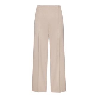 Elena Miro Broeken, Dames, Beige, XL, Nylon, Jersey Pull-on Broek