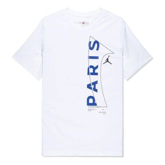 Nike Jordan Air Jordan x Paris Saint-Germain Logo T-shirt White Game Royal DM3092-100