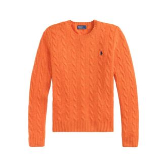 Ralph Lauren Truien & Vesten, Dames, Oranje, XS, Wol, Pullover met lange mouwen