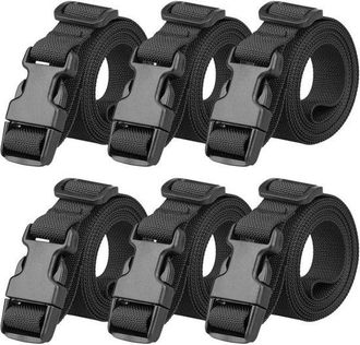 OEM Correa Para Maleta - Ajustable - 6 Piezas - Negra - Nylon - 1,5 M