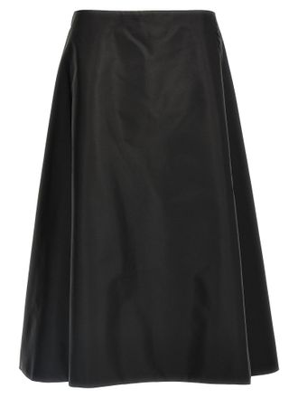 Marni Black Polyamide Midi Womens Skirt