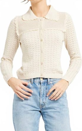 Mille Andie Vintage-Inspired Cardigan In Ivory