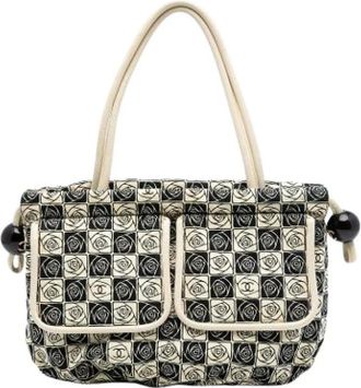 Chanel Pre-owned Canvas Tote - Dames - Vintage Handtas - Veelkleurig - ONE Size - Leer - Vintage