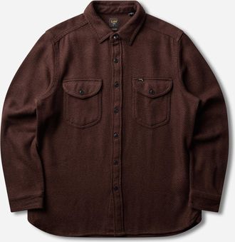 Lee Men s 101 Heritage Workwear Relaxed Shirt Brown Jaspe