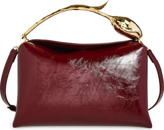 Erdem Medium Bloom Leather Handbag in Ruby Red at Nordstrom