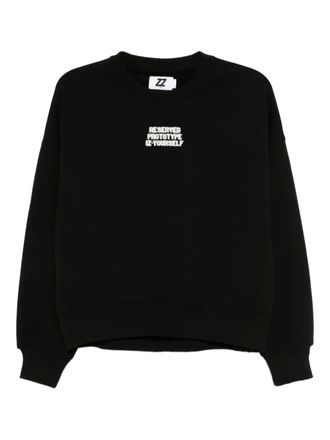 Izzue graphic-printed sweatshirt - Black