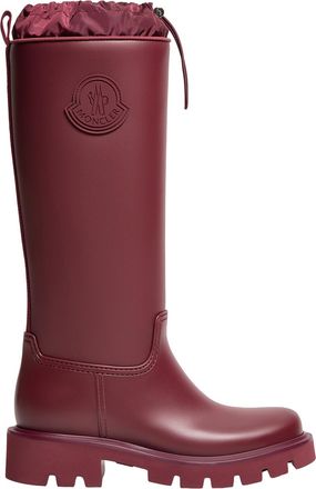 Moncler Moncler Kickstream High Rain Boots, Women, Red, Size: 35