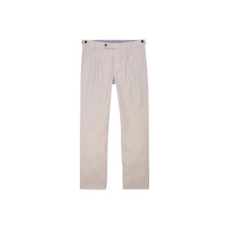 Sid Mashburn Mens Garment-Dyed Pleated Sport Trouser In Stone Lightweight Twill