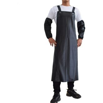 OEM Delantal Impermeable Para Hombre Con Tirantes Ajustables, Delantal Protector Para Talleres Industriales. Consigue Un Par De Mangas Impermeables -crezu