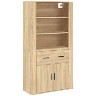 vidaXL Highboard Sonoma Oak Engineered Wood Vidaxl