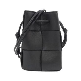 Bottega Veneta Bolso de Hombro de Cordero Pre-owned - Pre-owned - Mujer - Negro - ONE SIZE