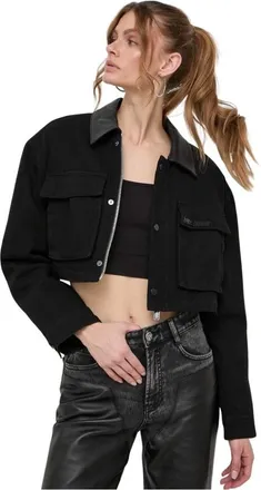 Miss Sixty Jassen, Dames, Zwart, M, Denim, Denim Jacket