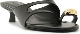 Schutz Elliote Kitten Heel Slide Sandal in Black at Nordstrom, Size 9.5
