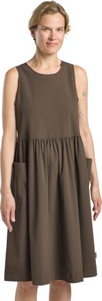 Jack Wolfskin Sommerkleid JACK WOLFSKIN SIOMA DRESS W, Damen, Gr. XXL, N-Gr, braun (cold coffee), Obermaterial: 100% Polyester, Kleider Sommerkleid