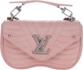 Louis Vuitton New Wave Chain Quilted Leather Pink Leather Handbag (Pre-Owned)