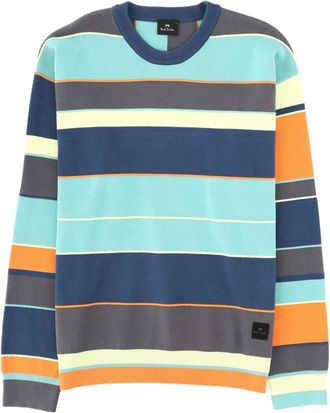 Paul Smith Striped Long-Sleeve Sweater In Organic Cotton