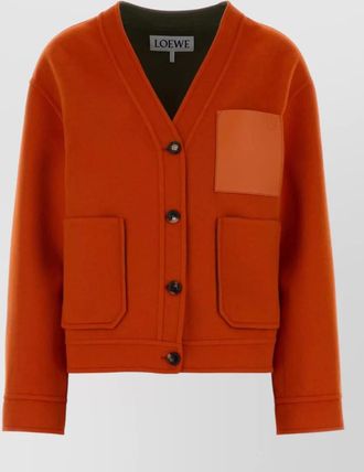 Loewe wool blend cardigan long sleeves pockets