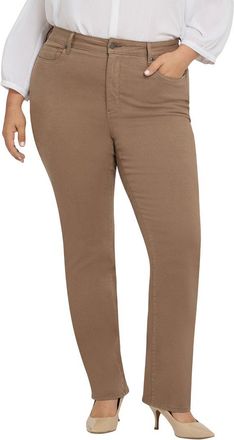 NYDJ Plus Marilyn High-Rise Elmwood Straight Leg Jean