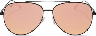 DIFF Eyewear 63mm Scarlett Sunglasses in Black Peach at Nordstrom Rack