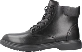 Geox Stijlvolle Veterschoenen - Heren - Veterlaarzen - Zwart - 41 EU - Schoenen