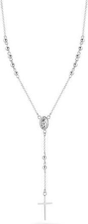 Glaze Jewelry Rosary Necklace in Silver at Nordstrom Rack