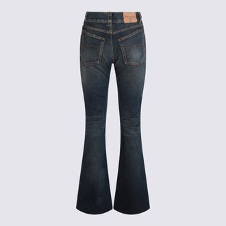 Balenciaga Womens Jeans Dark Blue _co Ea