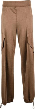 Circus Hotel Tuta in maglina lam&egrave; - Trousers - Mujer - Marr&oacute;n - S