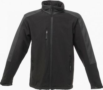 Regatta Mens Regatta Professional Mens Hydroforce 3-layer Membrane Waterproof Breathable Softshell Jackets - Black - Size: 46/Regular