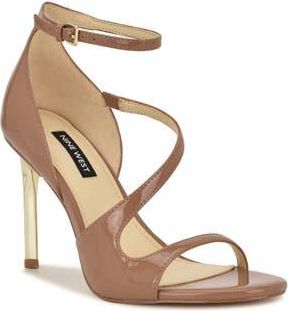 Nine West Shimmy Ankle Strap Sandal in Medium Natural at Nordstrom Rack, Size 6