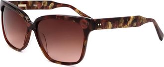 Derek Lam Tess COGNAC Mens Sunglasses Brown Size 53