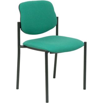 Piqueras y Crespo Silla Fija Styl Bali Verde Esmeralda Chasis Negro