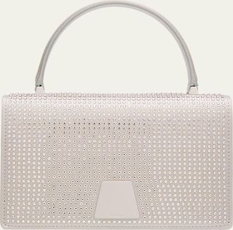 Akris Alice Mini Rhinestone Satin Top-Handle Bag