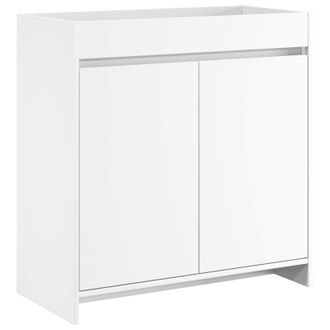 vidaXL Gabinete De Ba&ntilde;o Debajo Del Lavabo Blanco 78,5 X 37,5 X 81 Cm Vidaxl