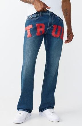 True Religion Billy Flap Bootcut Jeans in Medium Blue Comet at Nordstrom Rack, Size 30