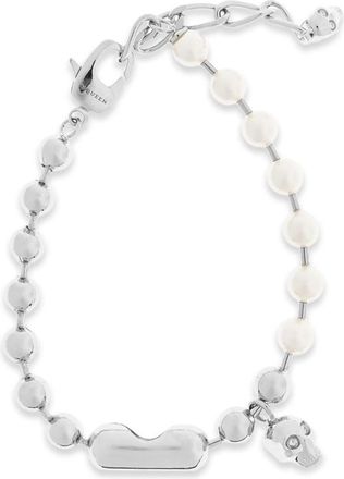 Alexander McQueen Skull Pearl Bracelet