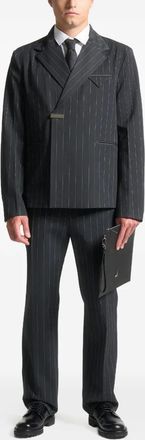 Mani&egrave;re De Voir double-breasted blazer - Grey
