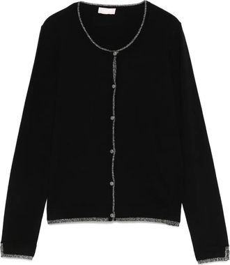 Liu Jo Cardigan con bottoni gioiello - Nero