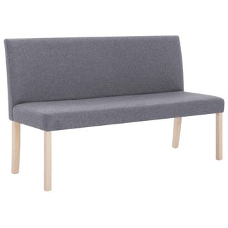vidaXL Vidaxl - Banco De Poli&eacute;ster 139,5 Cm Gris Claro