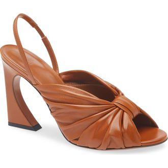 Fendi Arco Slingback Sandal in Brown at Nordstrom, Size 11.5Us