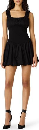 Steve Madden Ivy Fit & Flare Minidress in Black at Nordstrom, Size 12