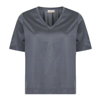 Blanca Vita T-Shirts, female, Gray, Size: 2XS V-neck T-shirt