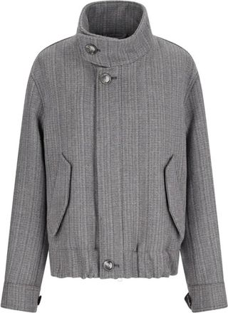 Ami Dames, Jassen, Grijs, Maat: XS Zijde