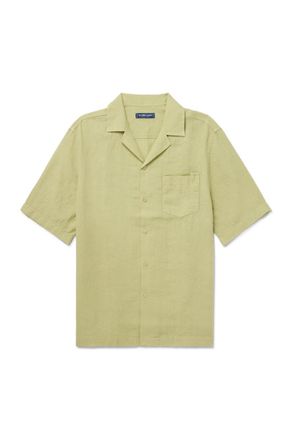 Frescobol Carioca Angelo Camp-Collar Linen Shirt