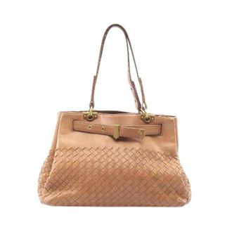 Bottega Veneta Pre-owned Handbags, female, Brown, Size: ONE SIZE Pre-owned Intrecciato Leather Handbag