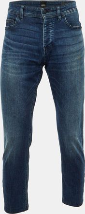 HUGO BOSS Boss By Hugo Boss Blue Denim 040 Taber Tapered Fit Jeans L/waist