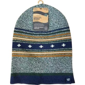 United By Blue The Merino Wool Slouchy Modern Fair Isle Beanie in Teal at Nordstrom