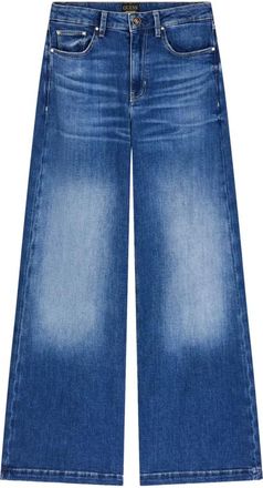 Guess Bellagio Chain Pockets Wijde Jeans - Dames - Loose Fit Jeans - Blauw - W28 - Jeans