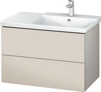 Duravit Duravit L-cube Mueble De Pared De 820mm De Ancho, Profundidad 481, 2 Cajones, Cabe p3 Comfort Art&iacute;culo 233485, Derecho De Cuenca, Color: Decoraci&oacute;n To