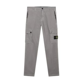 Stone Island Heren, Broeken, Grijs, Maat: W31 Katoen